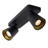 Lucide TURNON Faretto da soffitto LED Nero, 2-Luci