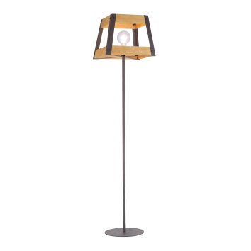 Leuchten-Direkt CRATE Lampada da terra Legno chiaro, 1-Luce