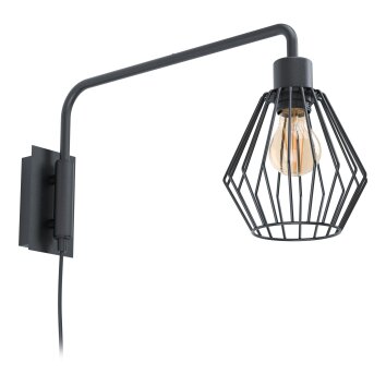 Eglo TABILLANO Applique Nero, 1-Luce