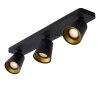 Lucide TURNON Faretto da soffitto LED Nero, 3-Luci