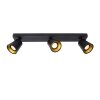 Lucide TURNON Faretto da soffitto LED Nero, 3-Luci