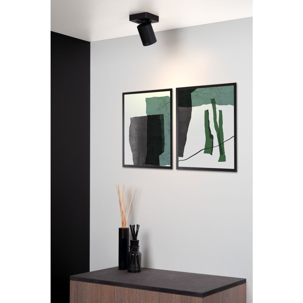Lucide NIGEL Faretto da soffitto LED Nero, 1-Luce main product photo