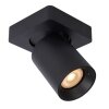 Lucide NIGEL Faretto da soffitto LED Nero, 1-Luce