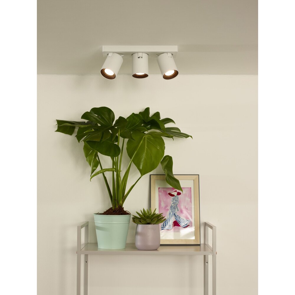 Lucide NIGEL Faretto da soffitto LED Bianco, 3-Luci main product photo