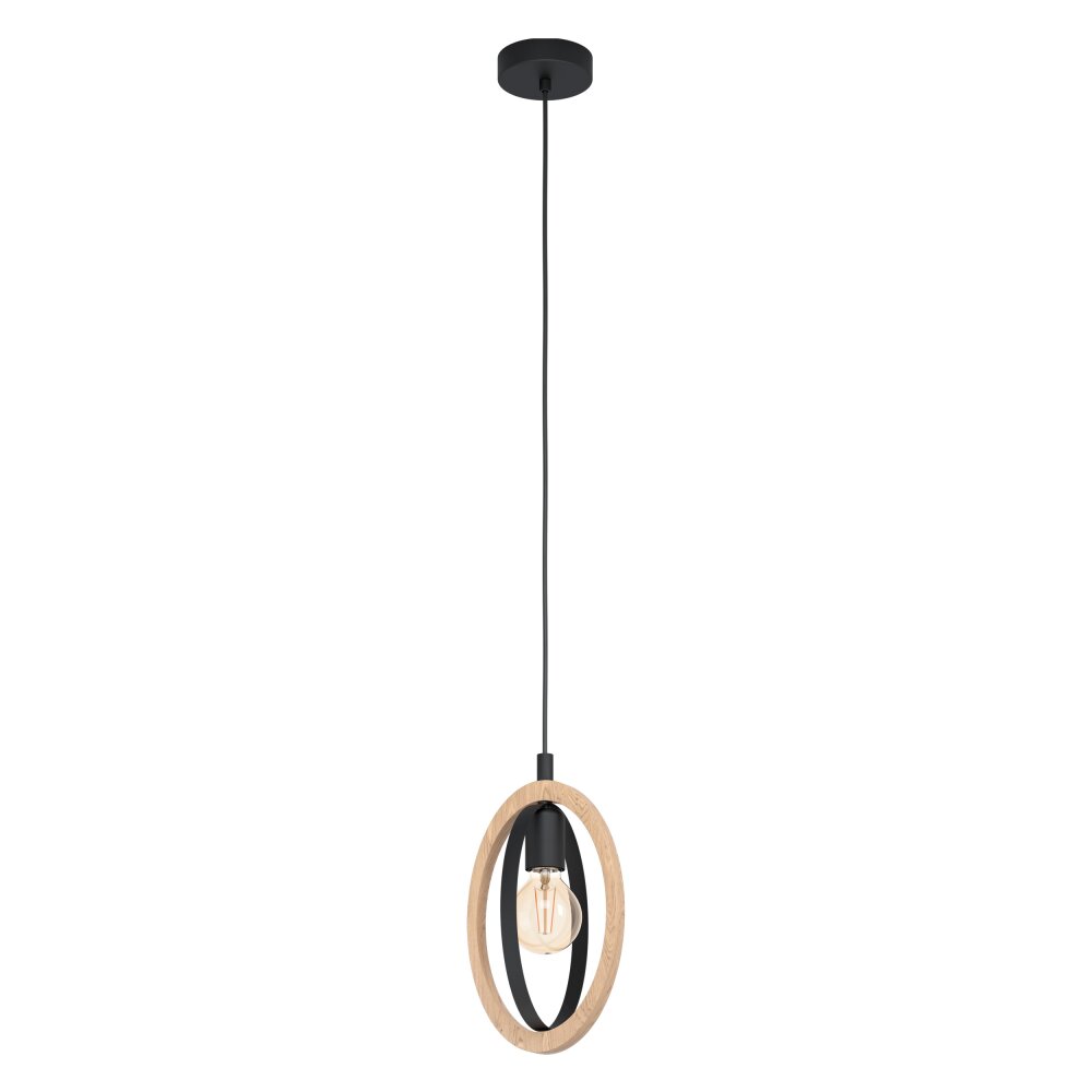 Eglo BASILDON Lampadario a sospensione Marrone, Nero, 1-Luce main product photo