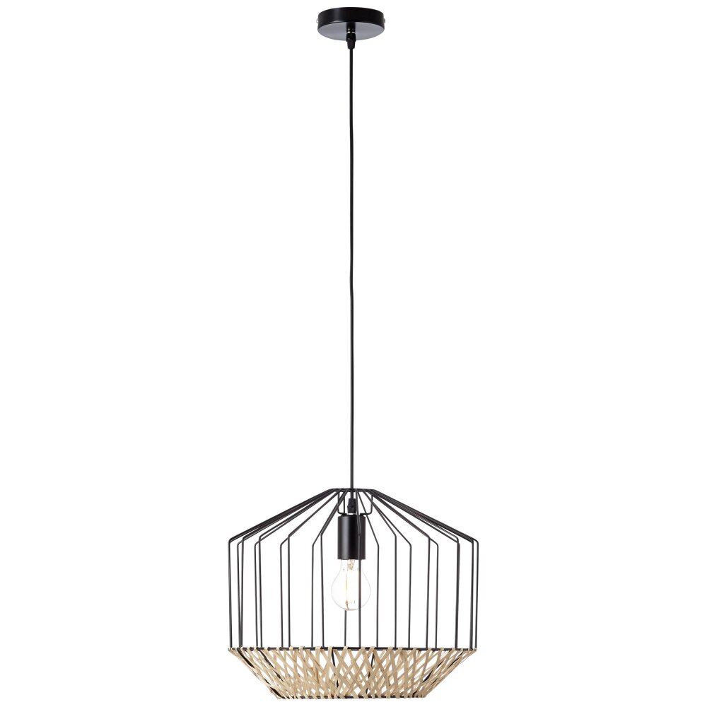 Brilliant TEMPLO Lampada a Sospensione Marrone, Nero, 1-Luce main product photo