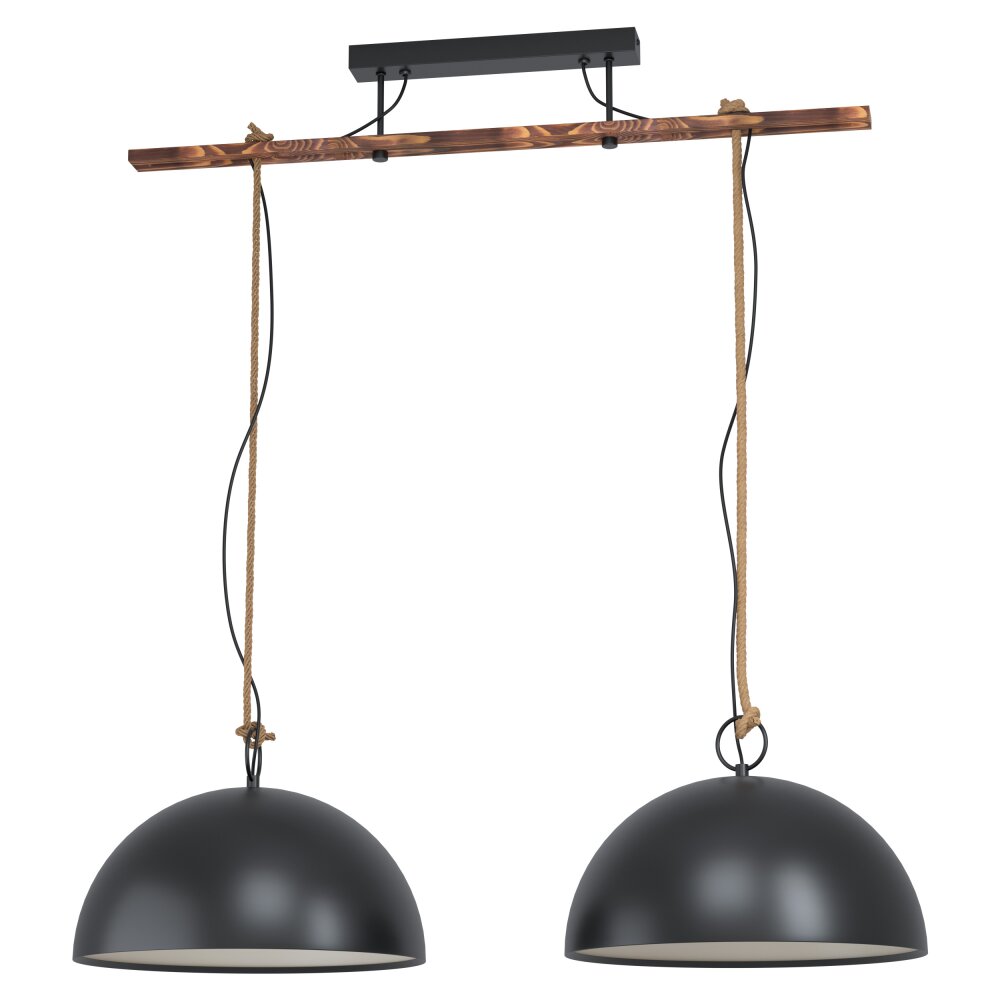 Eglo HODSOLL Lampadario a sospensione Marrone, Nero, 2-Luci main product photo