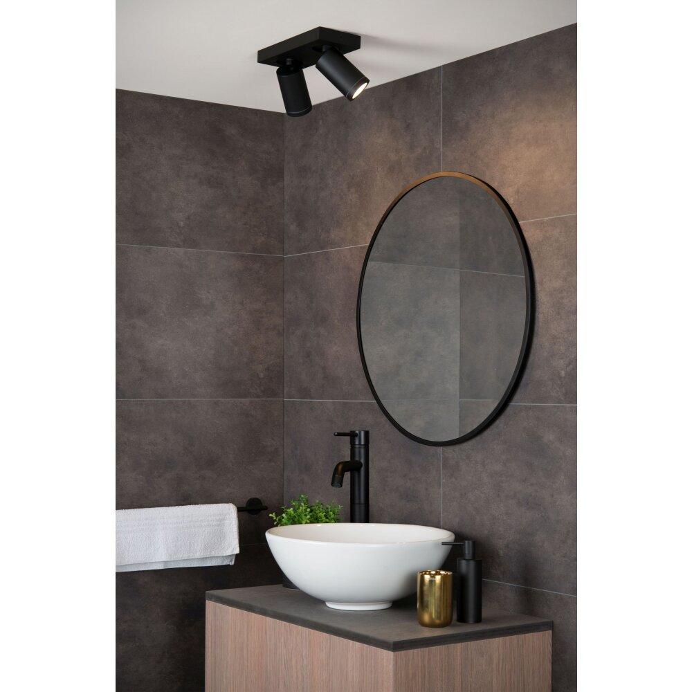 Lucide TAYLOR Faretto da soffitto LED Nero, 2-Luci main product photo