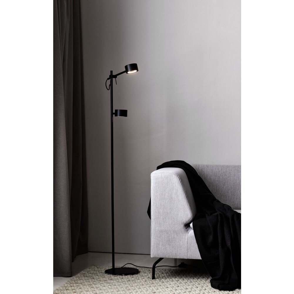 Nordlux CLYDE Lampada da terra LED Nero, 2-Luci main product photo