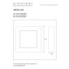 Lucide BRICE Plafoniera LED Bianco, 1-Luce