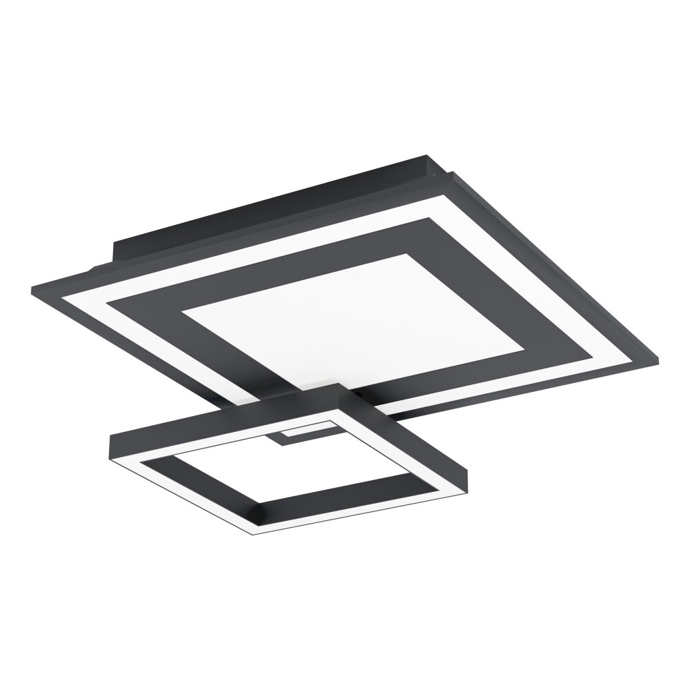 Eglo SAVATARILA Plafoniera LED Nero, 1-Luce, Cambia colore main product photo