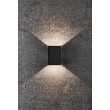 Nordlux FOLD Applique da esterno LED Nero, 2-Luci