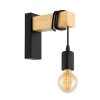 Illuminazione Eglo TOWNSHEND Applique Marrone, Nero, 1-Luce