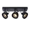 Lucide TALA Faretto da soffitto LED Nero, 3-Luci