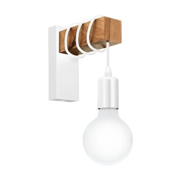 Illuminazione Eglo TOWNSHEND Applique Bianco, 1-Luce