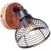 Brilliant Avia faretto Legno scuro, Nero, 1-Luce