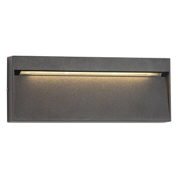 KS Verlichting Shadow Applique da esterno LED Nero, 1-Luce