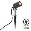 KS Verlichting Stark Faretto da giardino Antracite, 1-Luce