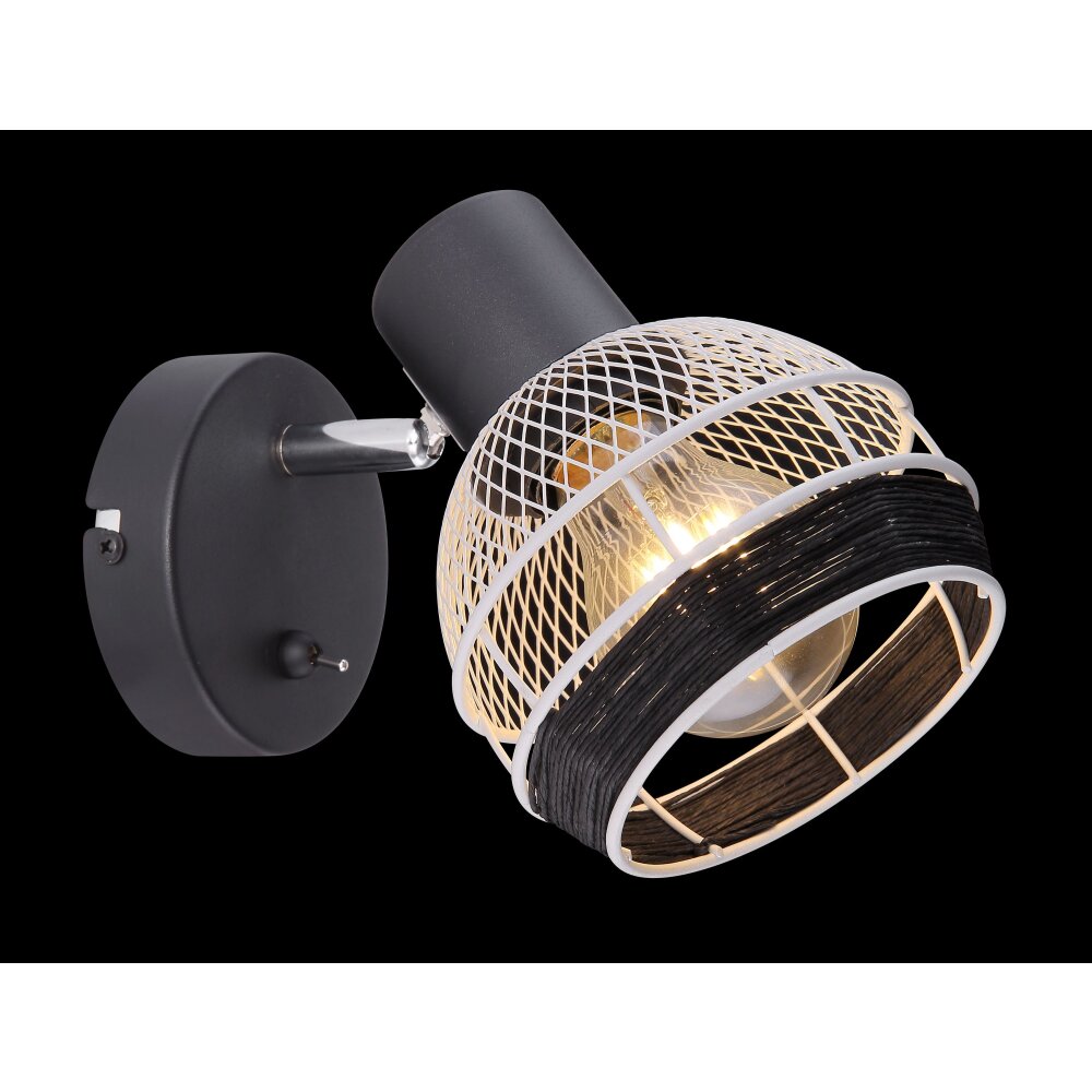 Globo GRIDDY faretto Nero, 1-Luce