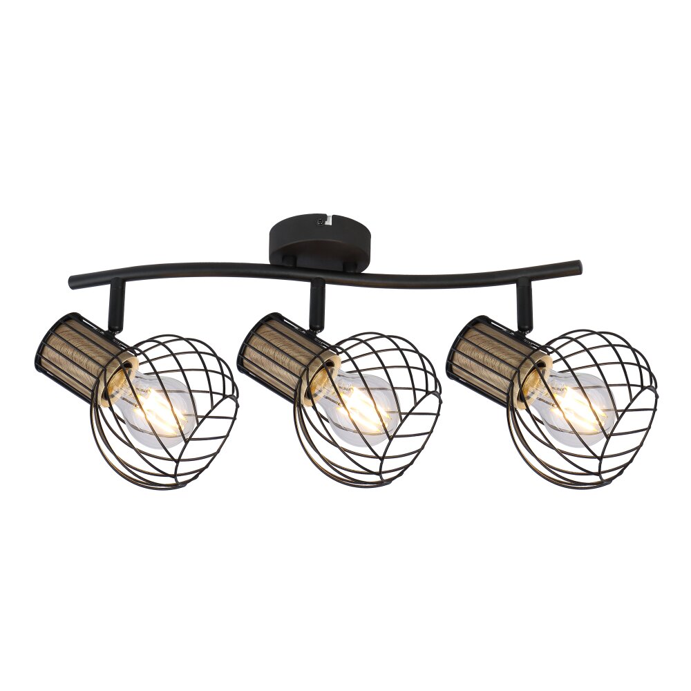 Globo LUISE faretto Nero, 3-Luci main product photo