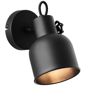 Brilliant Rolet faretto Nero, 1-Luce