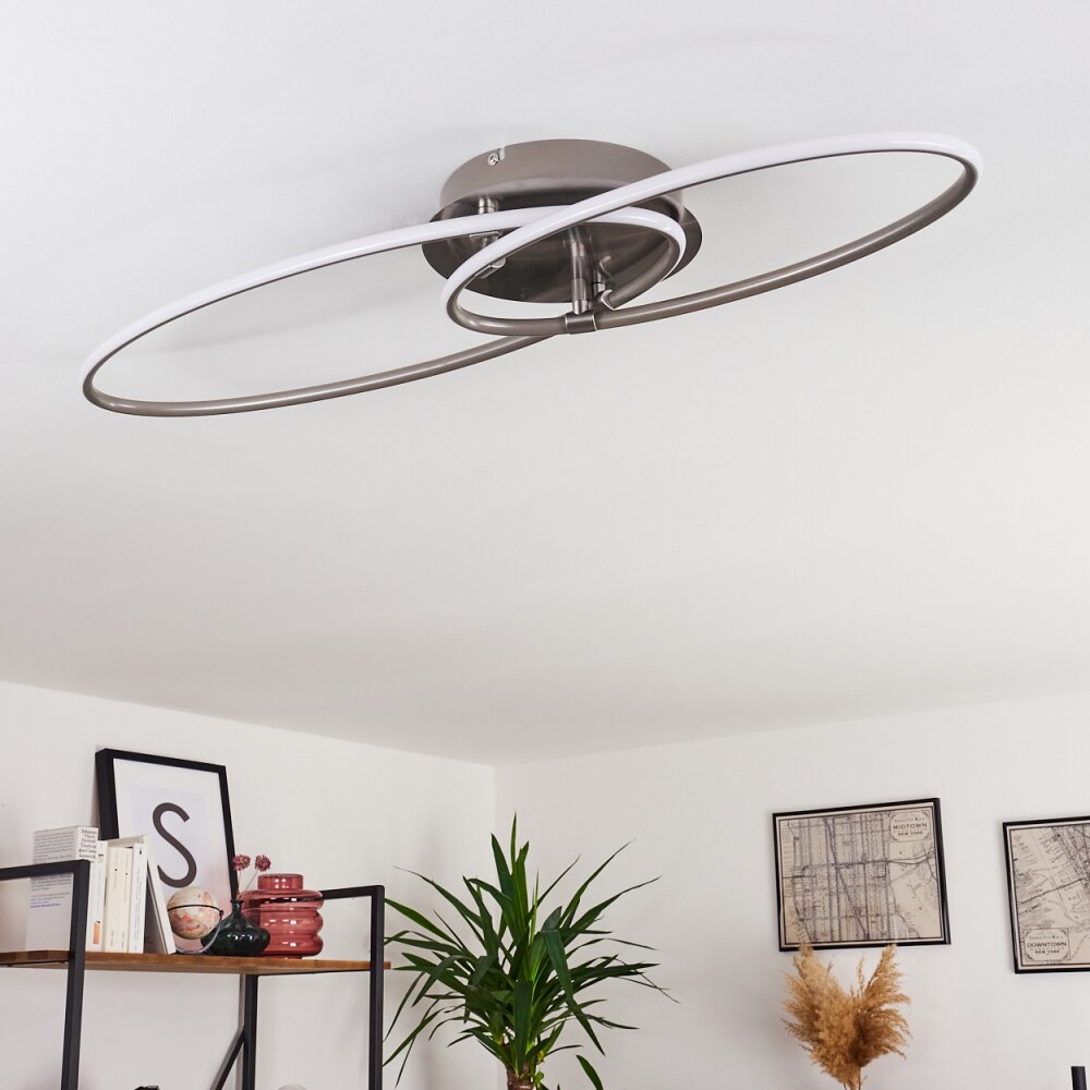 Harpeth Plafoniera LED Nichel opaco, 1-Luce