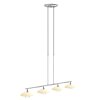 Steinhauer Tallerken Lampada a Sospensione LED Acciaio inox, Bianco, 4-Luci