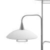 Steinhauer Tallerken Lampada da terra LED Acciaio inox, Bianco, 3-Luci
