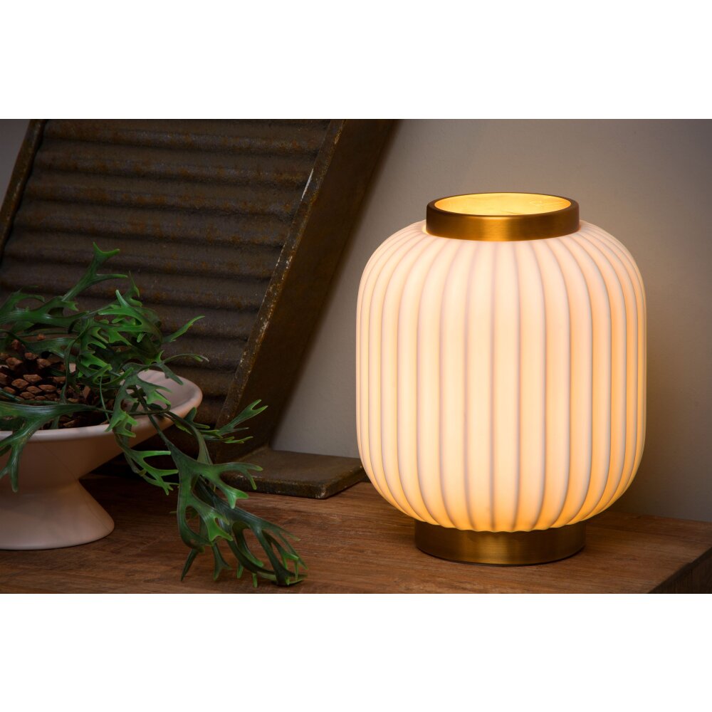 Lucide GOSSE Lampada da tavolo Oro, Bianco, 1-Luce main product photo