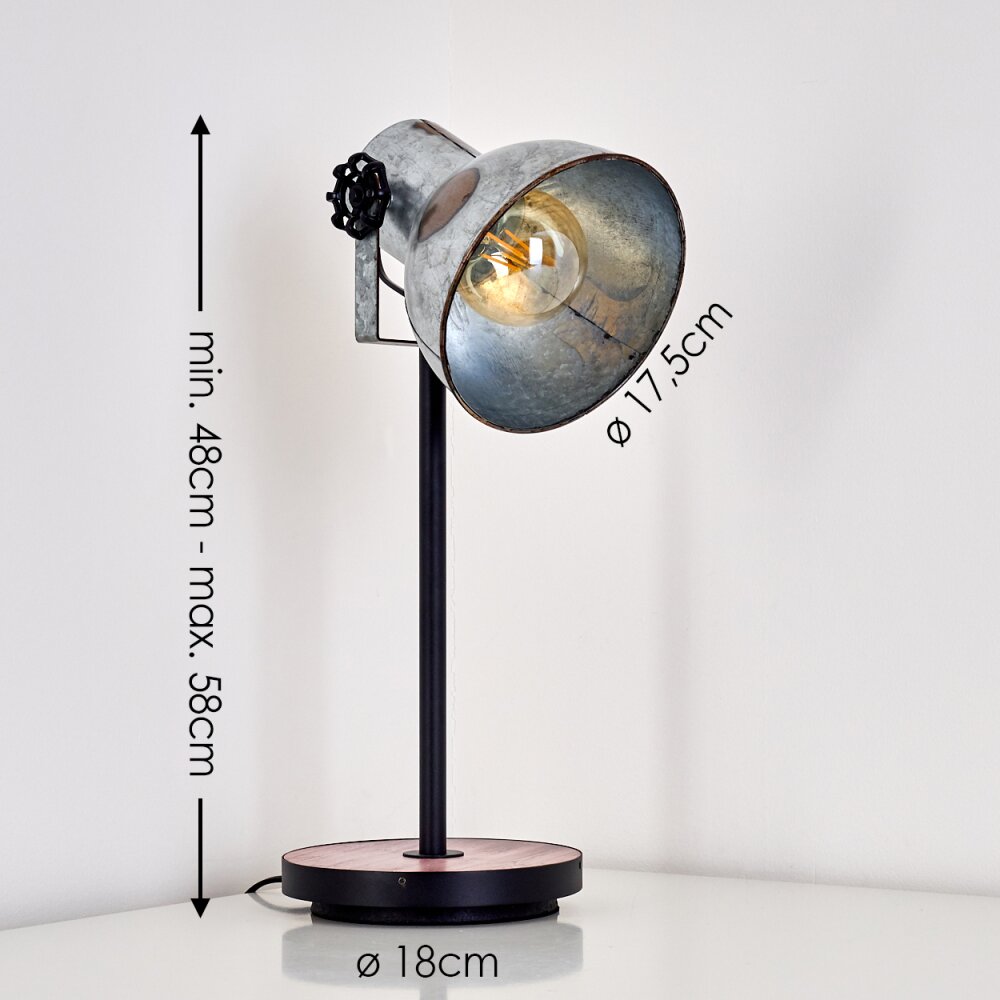 Hora Lampada da Tavolo Nero, 1-Luce