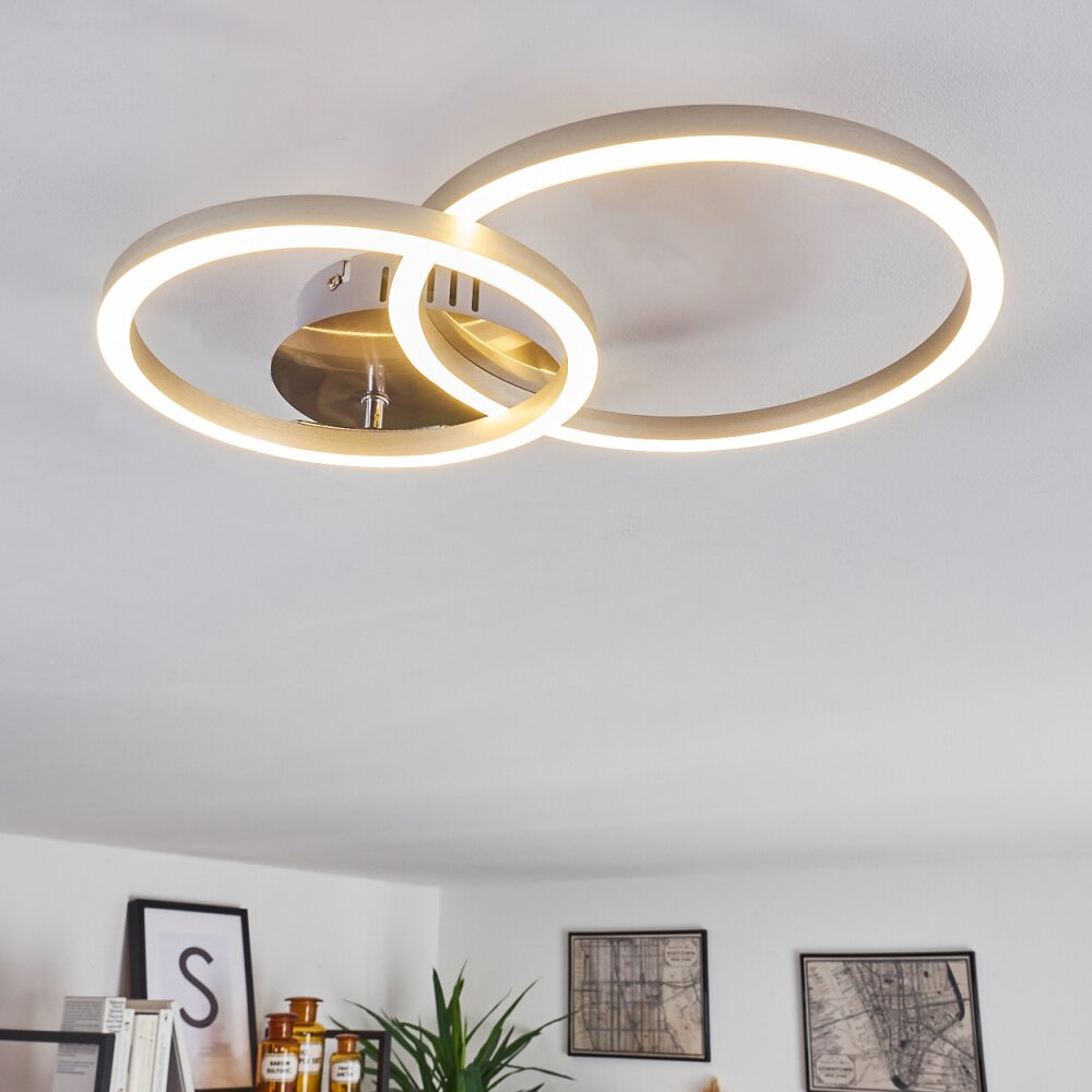 Malanje Plafoniera LED Nichel opaco, 2-Luci main product photo