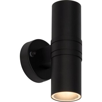 Brilliant Hanni Applique da esterno LED Nero, 2-Luci