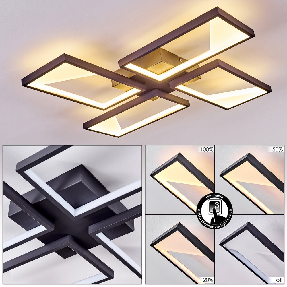 Haya Plafoniera LED Nero, 4-Luci main product photo