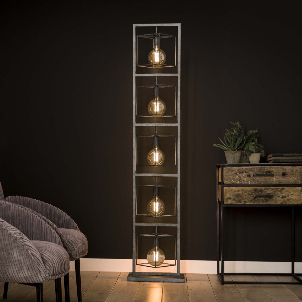Osmate Lampada da terra Argento, 5-Luci main product photo