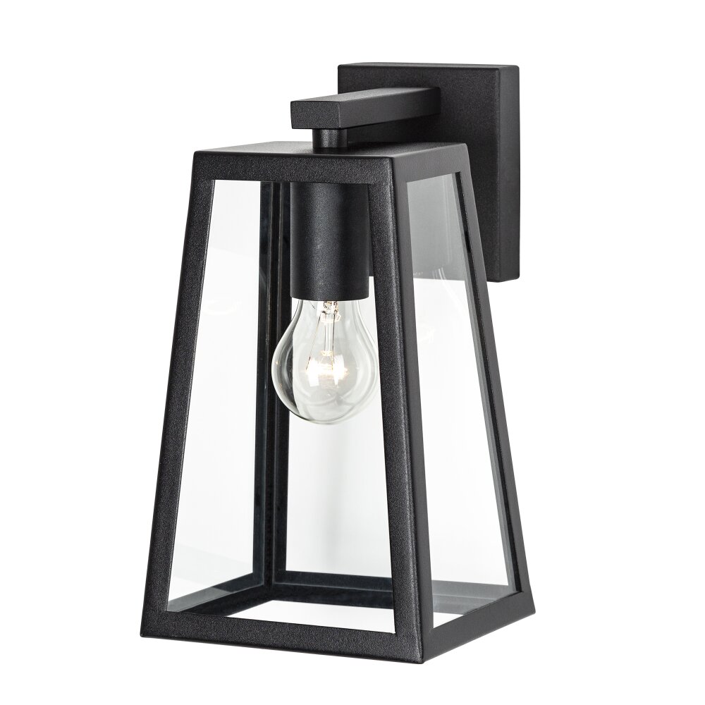 KS Verlichting Luuk Applique da esterno Nero, 1-Luce