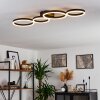 Grasse Plafoniera LED Nero, 1-Luce