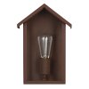 KS Verlichting Casa Applique da esterno Ruggine, 1-Luce