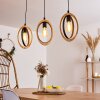 Kintore Lampadario a sospensione Nero, 3-Luci