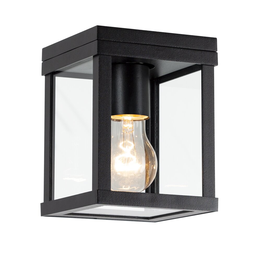 KS Verlichting Huizen Applique da esterno Nero, 1-Luce main product photo