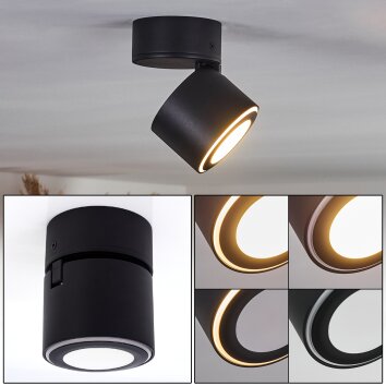 Appleton Plafoniera LED Nero, 1-Luce