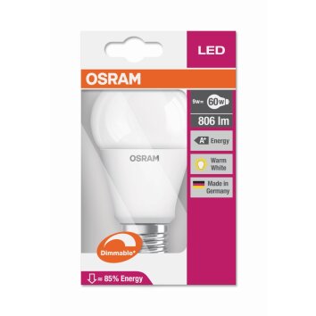 Osram LED E27 9 Watt 2700 Kelvin 806 Lumen Osram LED E27 9 Watt 2700 Kelvin 806 Lumen