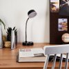 Pineda Lampada da tavolo LED Cromo, Nero, 1-Luce