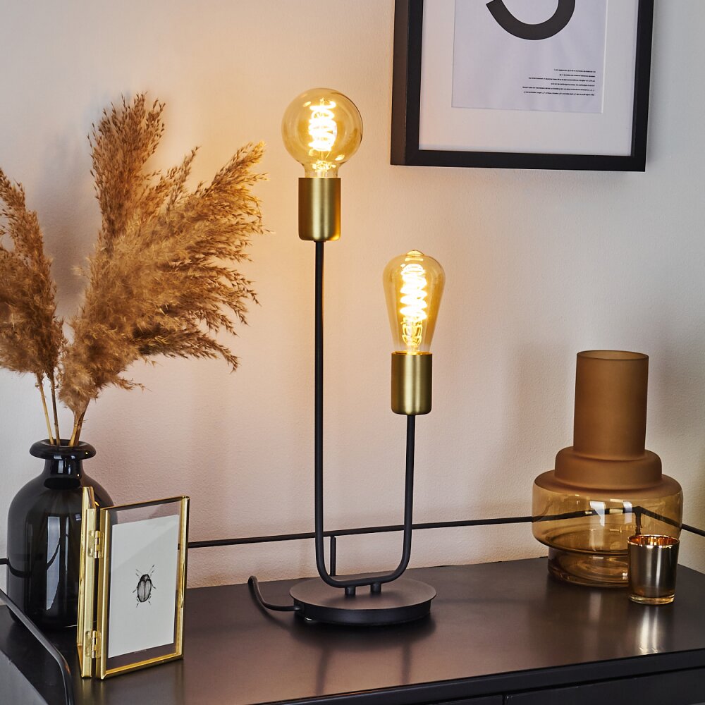 Sattons Lampada da tavolo Nero, 2-Luci main product photo