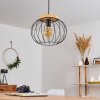 Refresco Lampadario a sospensione Legno scuro, Nero, 1-Luce