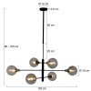 Steinhauer Constellation Lampada a Sospensione Grigio, Nero, 6-Luci