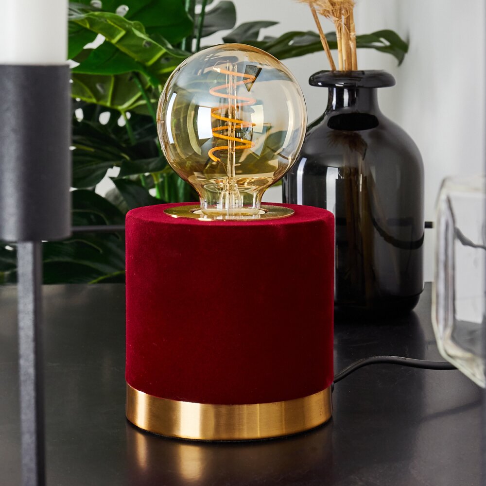Weruga Lampada da tavolo Ottone, Rosso, 1-Luce
