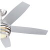 Globo VIVIANA ventilatore da soffitto LED Nichel opaco, 1-Luce, Telecomando