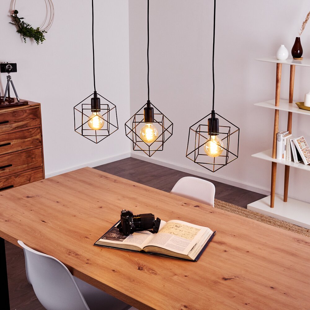 Pinguro Lampada a Sospensione Nero, 3-Luci main product photo