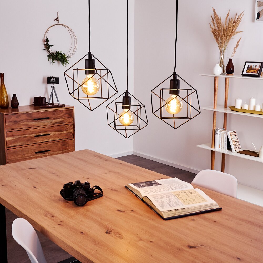 Pinguro Lampada a Sospensione Nero, 3-Luci main product photo