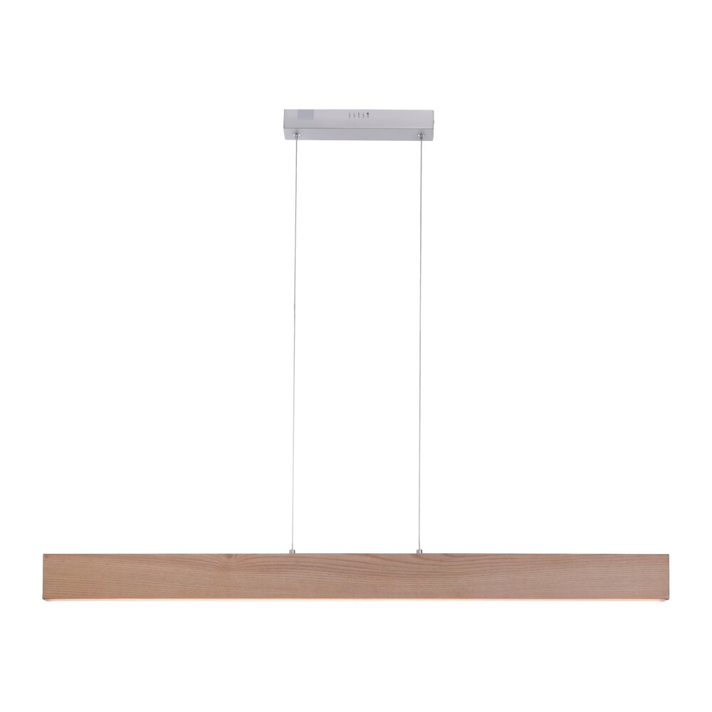 Paul Neuhaus Q-TIMBER Lampada a Sospensione LED Legno chiaro, 1-Luce, Telecomando main product photo